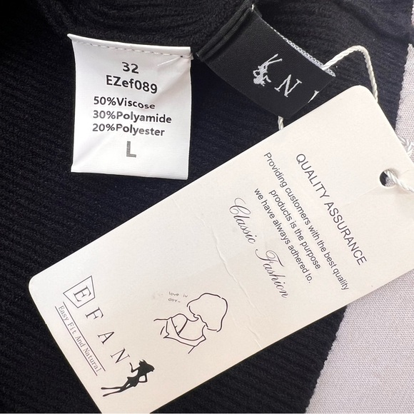 Tube Tops Going Out Cut Out Twist Knot Front Bandeau Ribbed Knit Y2K Strapless L - Picture 13 of 16